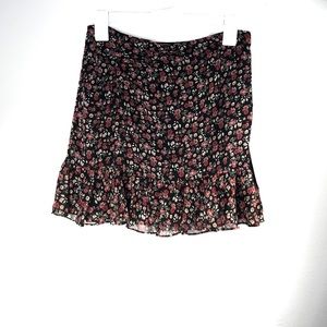 Bailey 44 size 2 floral ruffled mini skirt
